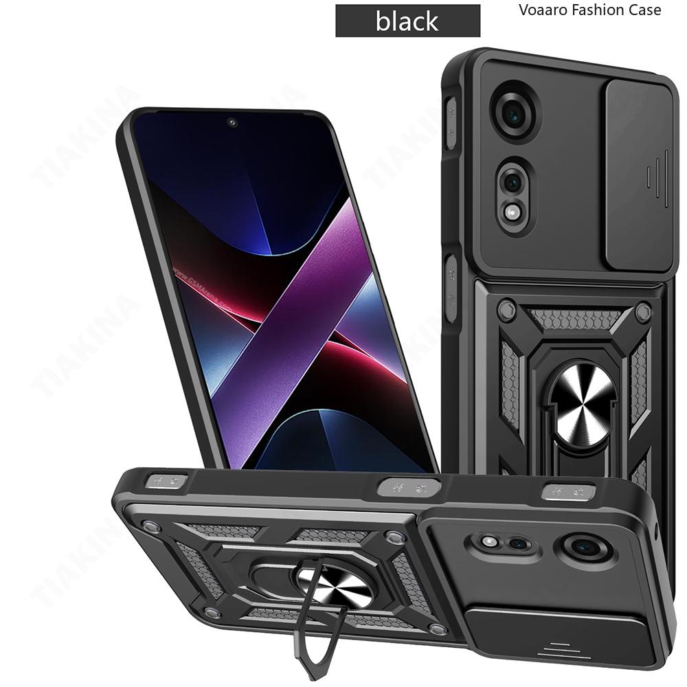 Skyv Kamera Linse Beskyttelse Funda for ZTE Nubia Neo 2 5G Deksel for ZTE Nubia Neo 2 5G Deksel Magnetisk Ring Støtteholder Deksel