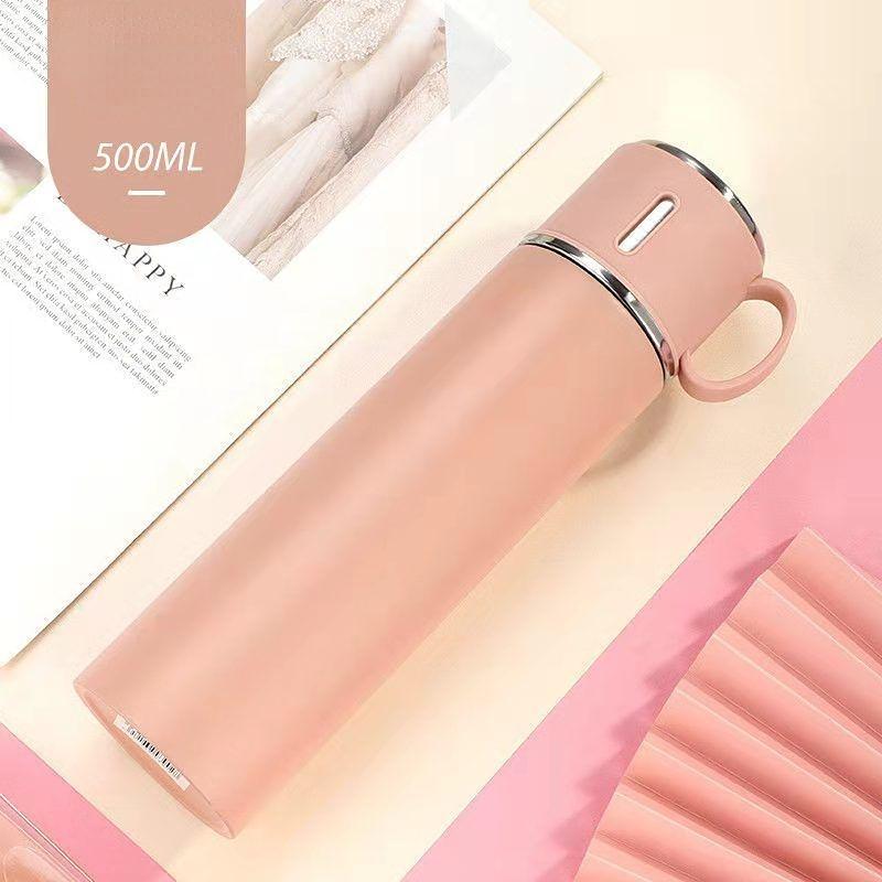 Intelligence Thermos Cup 500ml Vacuum Flasks Portable Stainless Steel Thermos Cup Water Bottle Travel Tea Mug Office Thermos Cup