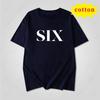 Musical Six Minimalist Printed Tshirt For Both Unisex And Unisex Round Neck Pure Cotton Short Sleeved Top