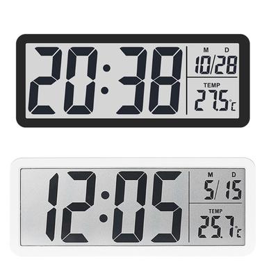 Modern Minimalists LCD Digital Clock for Office Bedroom Decors Date Temperature Display Modern Decors Desk Wall Clock