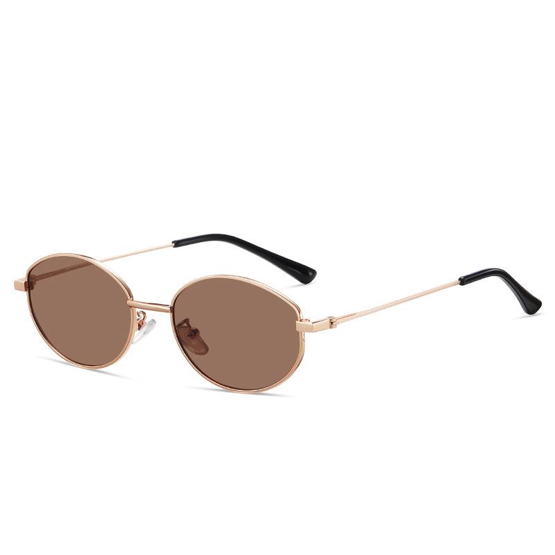 Unisex Fashion Steampunk Small Frame Metal Oval Sunglasses Sun Glasses Men's Shades Polarized Mirror Glasses Sunglasses