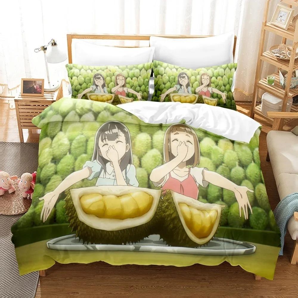 Anime A Place Further Than The Universe Bedding Set Single Twin Full Queen King Size Bed Set Adult Kid Bedroom Duvet cover Sets