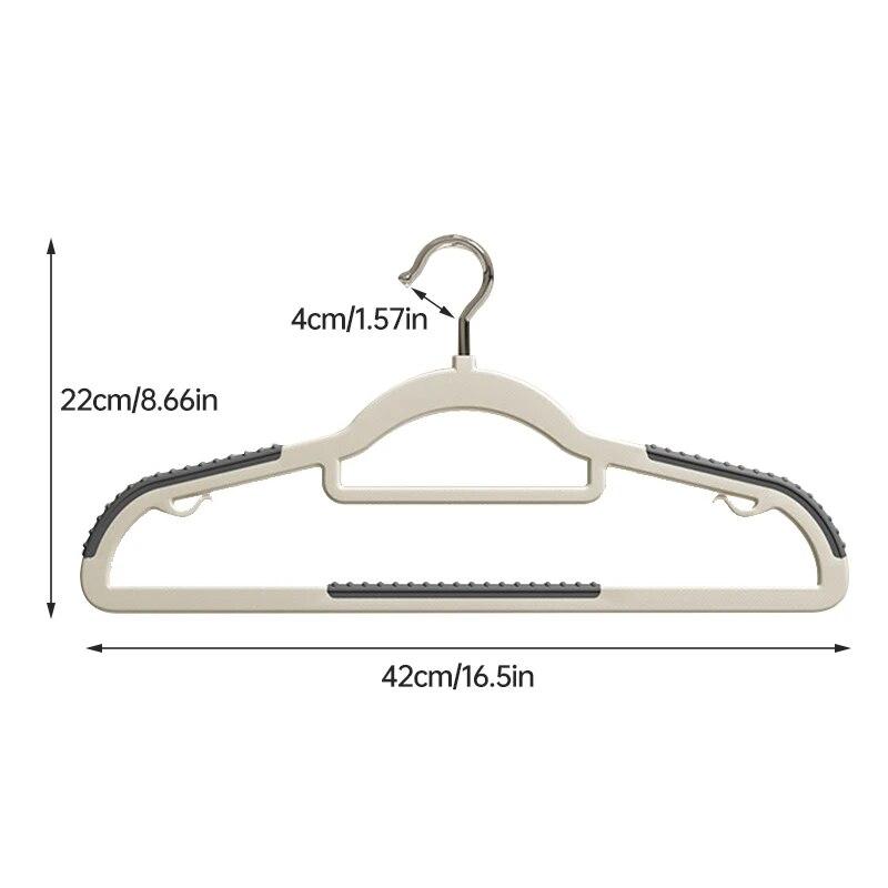 10PCS Clothes Hanging Household Hangers Non-slip Dormitory Bedroom Special Storage Clothes Hanging No Trace