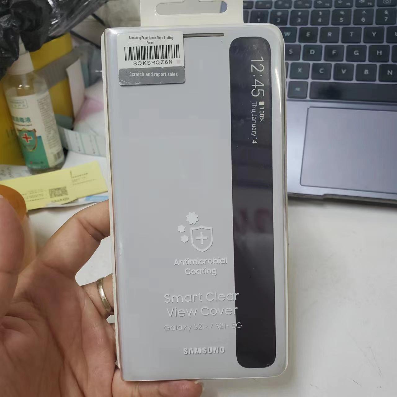 

Чехол-окно Samsung S21 Ultra Smart: Функция ответа на вызов без помощи рук, защитный чехол для S21FE. Samsung S21+ (No Chip)