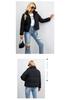 2023 Women's European & American Style Short Stand-Collar Down Cotton Jacket with Zipper