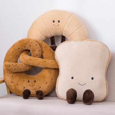 Creative Snacks Toast Baguette Croissant Doll Plush Toy Bread Doll Children Sleeping Soothing Ragdoll