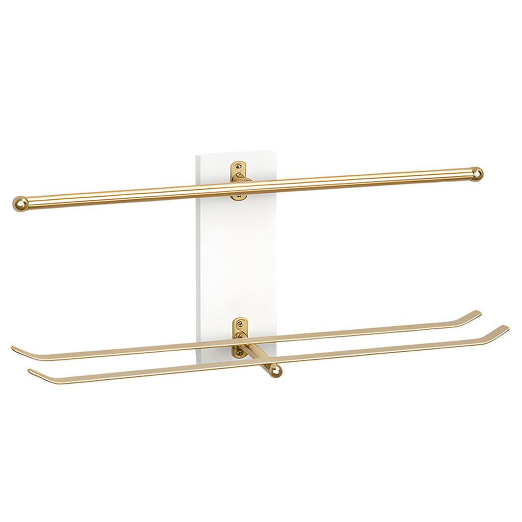 Multi Purpose Hanging Jewelry Storage Rack Wooden Display Shelf For Earrings Rings Chains Bathroom Organization Tool