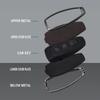 Zinc alloy leather Car Key Shell Case Fob For ford Fiesta Focus Mondeo C-Max B-Max Kuga Smart Key Cover 3 buttons auto parts
