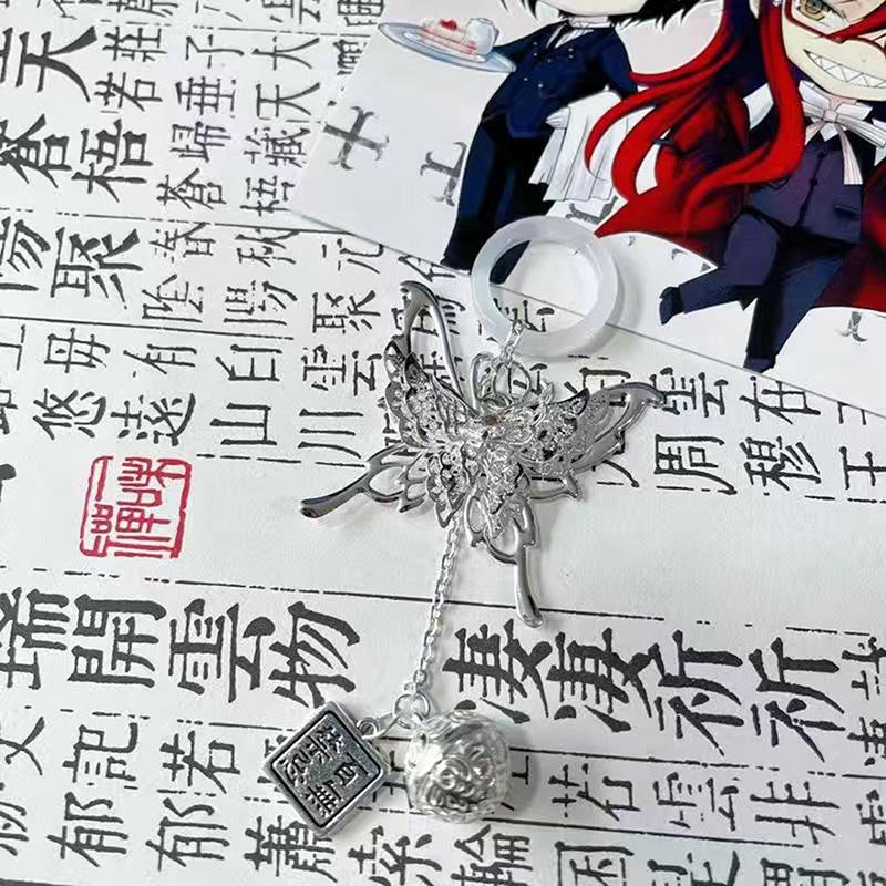 

Китайский стиль бабочка брелок телефон цепочка благословение луки пряжка колокольчик кулон милый крутой брелок сумка подвески для женщин девушка подарок