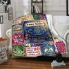 80Th Birthday Celebrationcustomize Your Name Blanket Warm Comfortable And Soft Blankets Are Suitable For Home Lunch Break Blanket Office Sofa Sofa