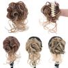 LUPU Synthetic Messy Curly Claw Clip In Hair Extension Chignon Donut Roller Hairpiece For Women Heat Resistant Fake Hair Bun