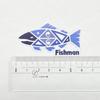 FISHMAN ST-000002 Amulet Fish Sticker, Medium, 60 X 32mm