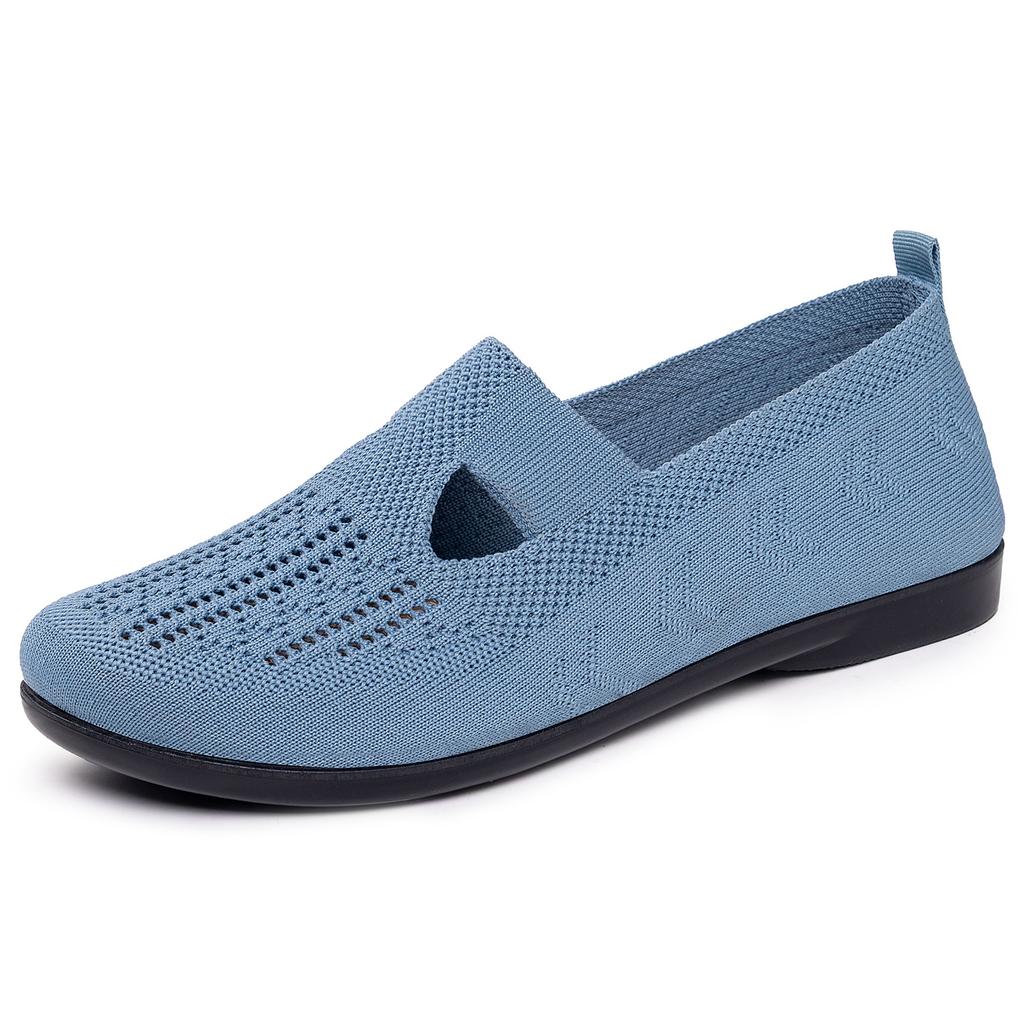 Casual Shoes Women Spring Versatile Breathable Mesh Shoes Soft Bottom Elderly Slip On Mom Shoes Casual Daily Comfortable Lightweight Sneakers