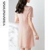 Sisui Nianhua Elegant Short Sleeve Mini Dress 222241L1