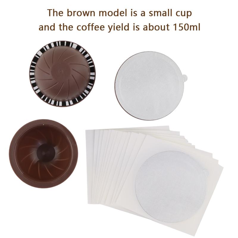2KS 150ML/230ML Opakovane použiteľné Kávové kapsuly na cca 60 použití Pre Nespresso Vertuo Vertuoline Plniteľné Pody