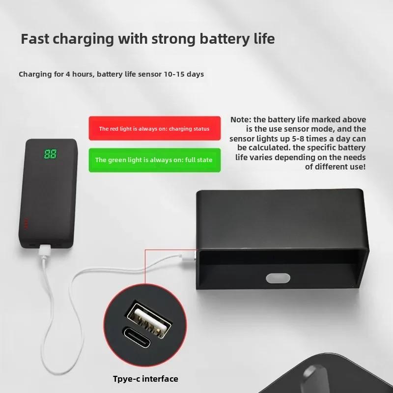 Rechargeable Magnetic Wall Lamp Human Body Induction Bedroom Bedside No Wiring No Punching Corridor Aisle Wall Lamp