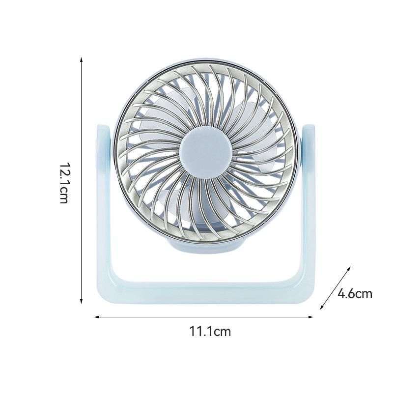 Quiet 360° Rotating Mini USB Desk Fan for Dorms