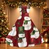 Women's Retro Off-Shoulder Sexy Printed Dress for Christmas Party