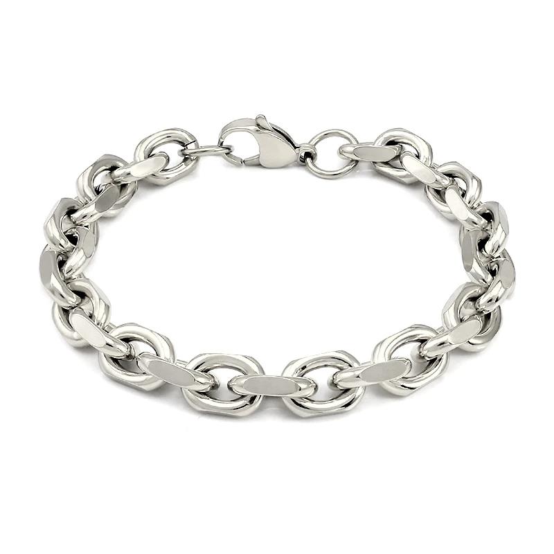 

Silver Color/Gold Surgical Stainless Steel Thick Big Heavy Chain Necklace for Men Women Chunky Fashion Cool Link Choker Chain
