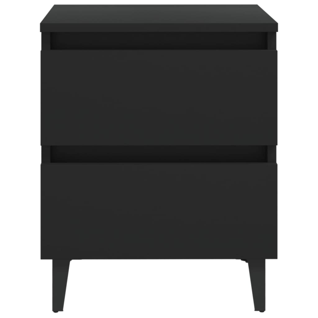Nightstand Black 40 x 35 x 50 cm Particleboard