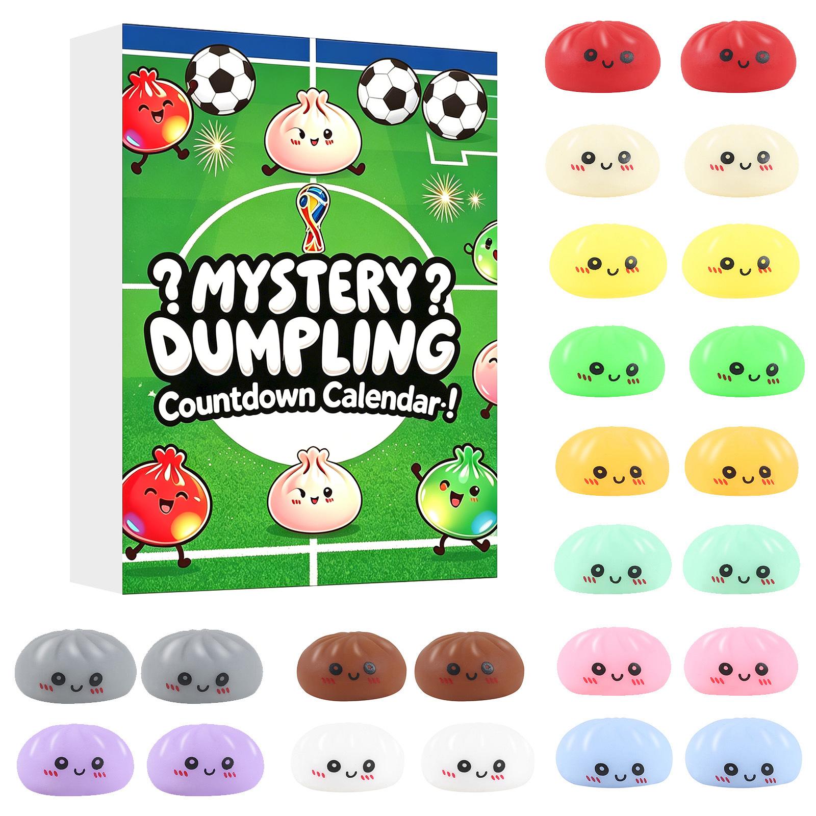 

24Pcs Bun Countdown Box Stress Relief Toy Set One Size