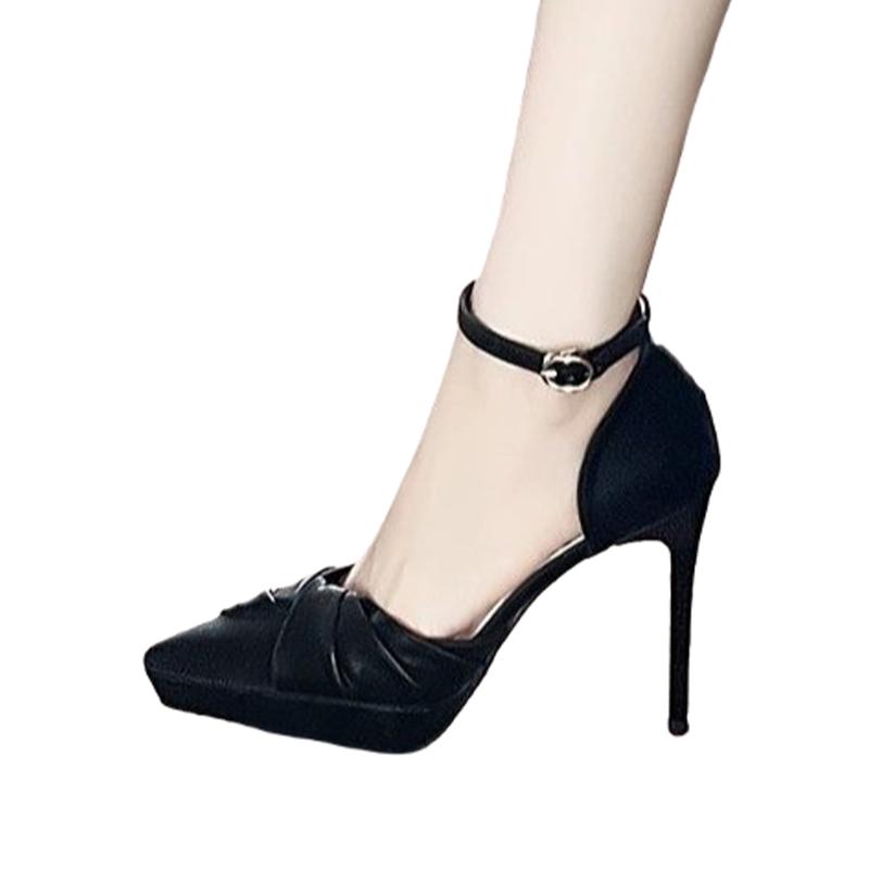 High Heels Women Sandals Pointed Toe Dress Shoes Luxury Pumps 2025 Autumn Designer Sexy Elegant Party Chaussure Femme