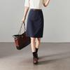 SOFSIL Women's Linen Blend High-Waist Commuter Skirt