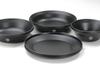 CAMPING MOON Tableware Camping Plate Stainless Steel Tableware Set with Canvas Case Black Gear BKS395-3S