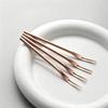 304 Stainless Steel Fruit Fork Solid Round Stick Small Fork High Appearance Level Household Long Handle Fruit Cake Dessert Fork