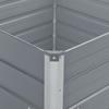 Jardinière carrée VIDAXL - Gris - Acier galvanisé - 100 x 100 x 77 cm - 100 l