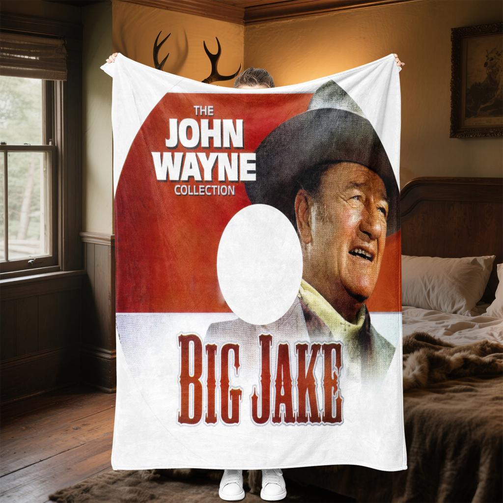 1pc John Wayne's Golden Age Blanket, Al Season Lightweigh Poster Blanket Home Office Outdoor Nap Multifunc Poster Blanketional Blanket