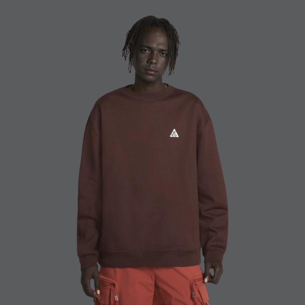 Nike Therma-Fit Sweatshirt mit Rundhalsausschnitt und gesticktem Logo Unisex Oberteile Erdfarben DX9612-227