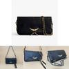 Color Solid Simple Gold Wing Decoration Women Casual Shoulder Bag Tassels With