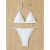 European and American Seaside Vacation Ladies Hot Spring Suspender Split Swimsuit Sexy Bikini with Chest Pads