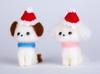 Hamanaka Felt Kit, Enjoy a Handmade Christmas with Felted Wool, Maltese & Beagle, H441-474