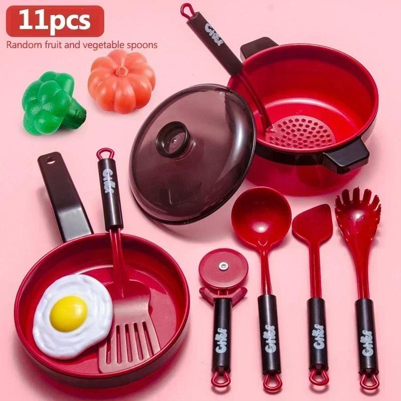 Children's Home Kitchen Utensils Baby Kitchen Toys Playsetss Puzzle Playset 3 to 6 Years Old Simulated Cooking Girl's Birthday Gift Presents
