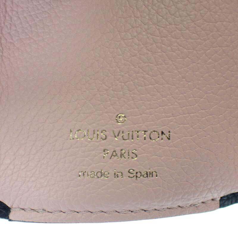 LOUIS VUITTON  M80984 Tri-fold wallet Noir/claim Grain Calfskin Leather Women