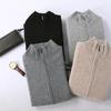Men's Half-Zip Cashmere Wool Cardigan - Autumn/Winter Business Casual Sweater