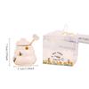 Creative Wedding Gift Set  Cute Cartoon Ceramic Sealing Jars for Honey and Seasonings with Airtight Lids and Decorative Patterns