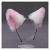 Sexy Temptation Lolita Animal Cat Fox Ear Headband Cosplay Faux Fur Headband Girl Halloween Anime Headband Hair Accessories