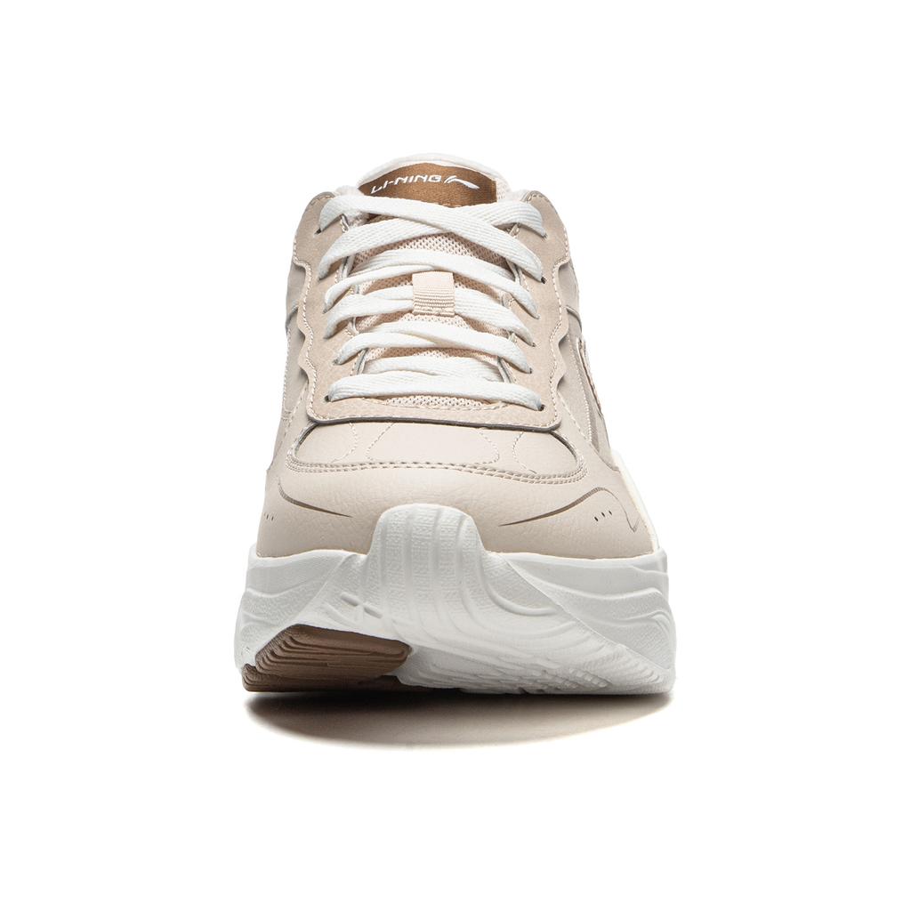 Li Ning Defender Abrasion Resistant Thermal Low Top Casual Shoes Women's Oat Gray AGLU102-2