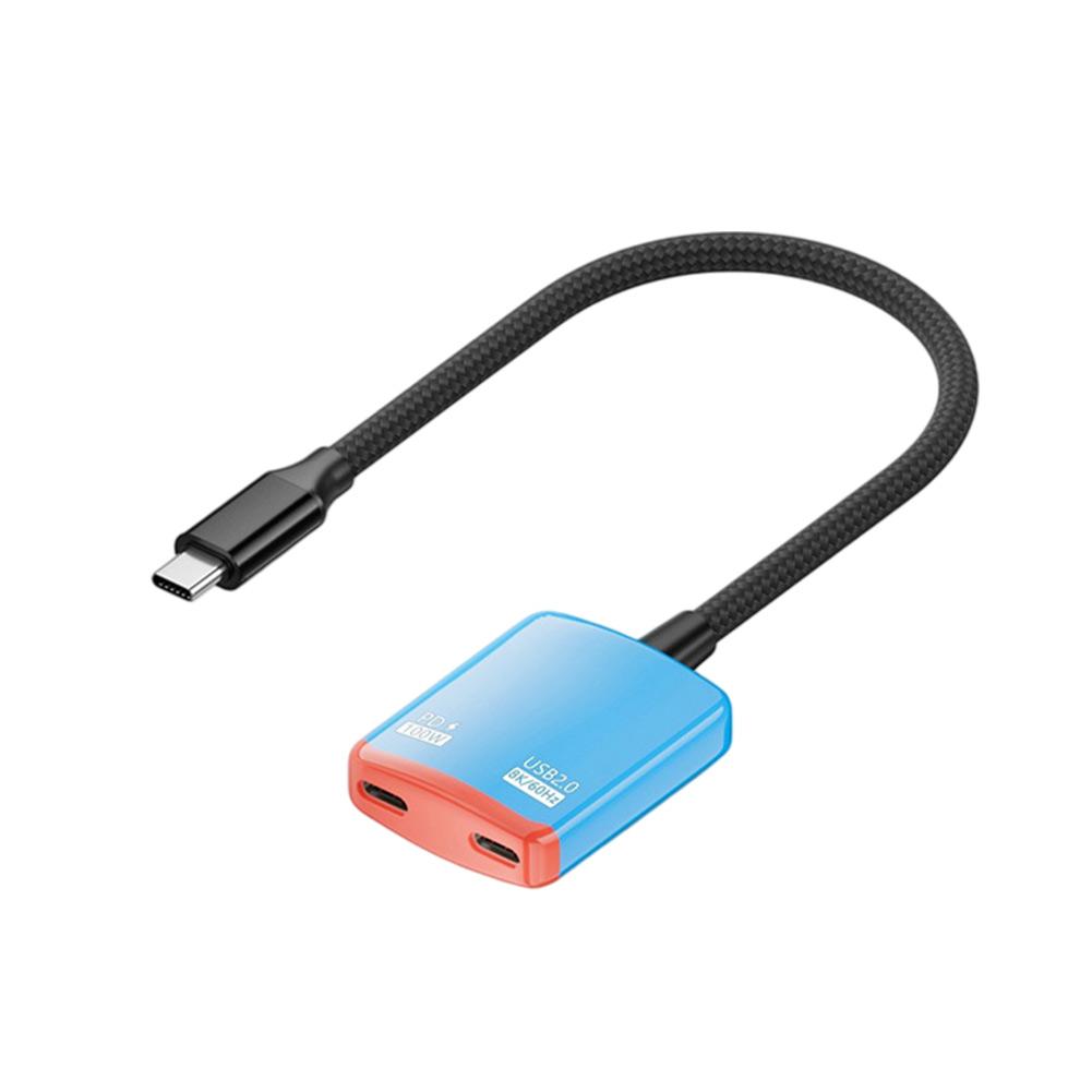 

USB C To AR Glasses Adapter Featuring 8K@60Hz Resolution And 100W Fast Charge For Type-C Interfaces Nylon синій