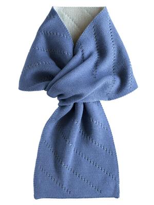 TAVARAT Mini Made in Wraps in 3 Sekunden Herrenschal, Japan, (Blau-Nebel-Grau)