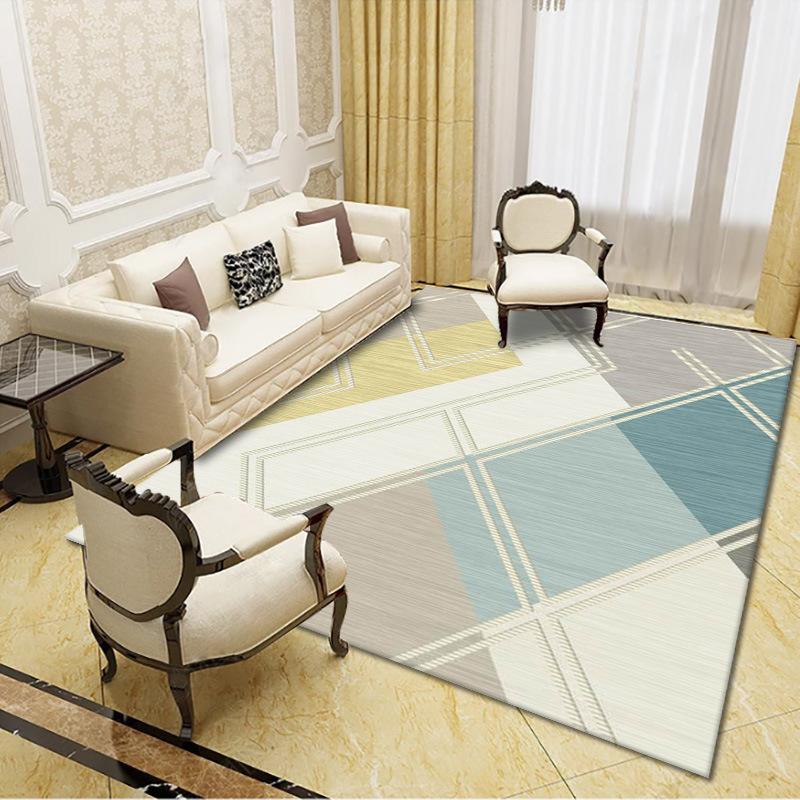 Style Living Room Carpet Floor Mat Simple Nordic Printed Carpet Bedroom Bedside Blanket Wholesale