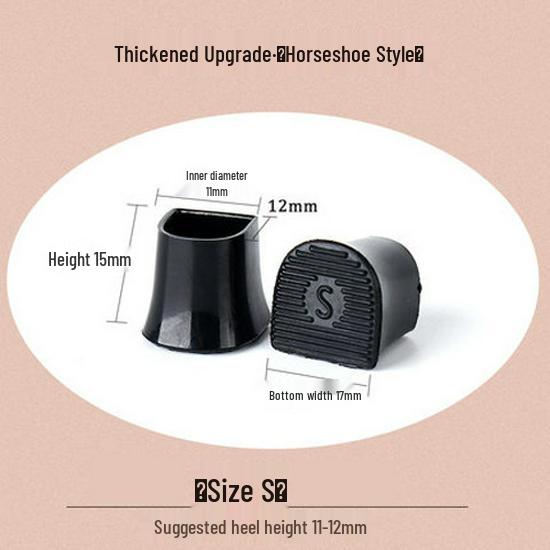 Silent Anti-Slip Heel Covers - Wear-Resistant Stiletto Accessories & Replacement Pads