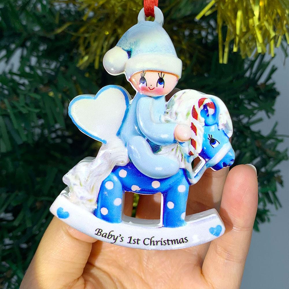 Pink Whimsical Wooden Unicorn Holiday Decoration Stylish Handcrafted Accent Christmas For