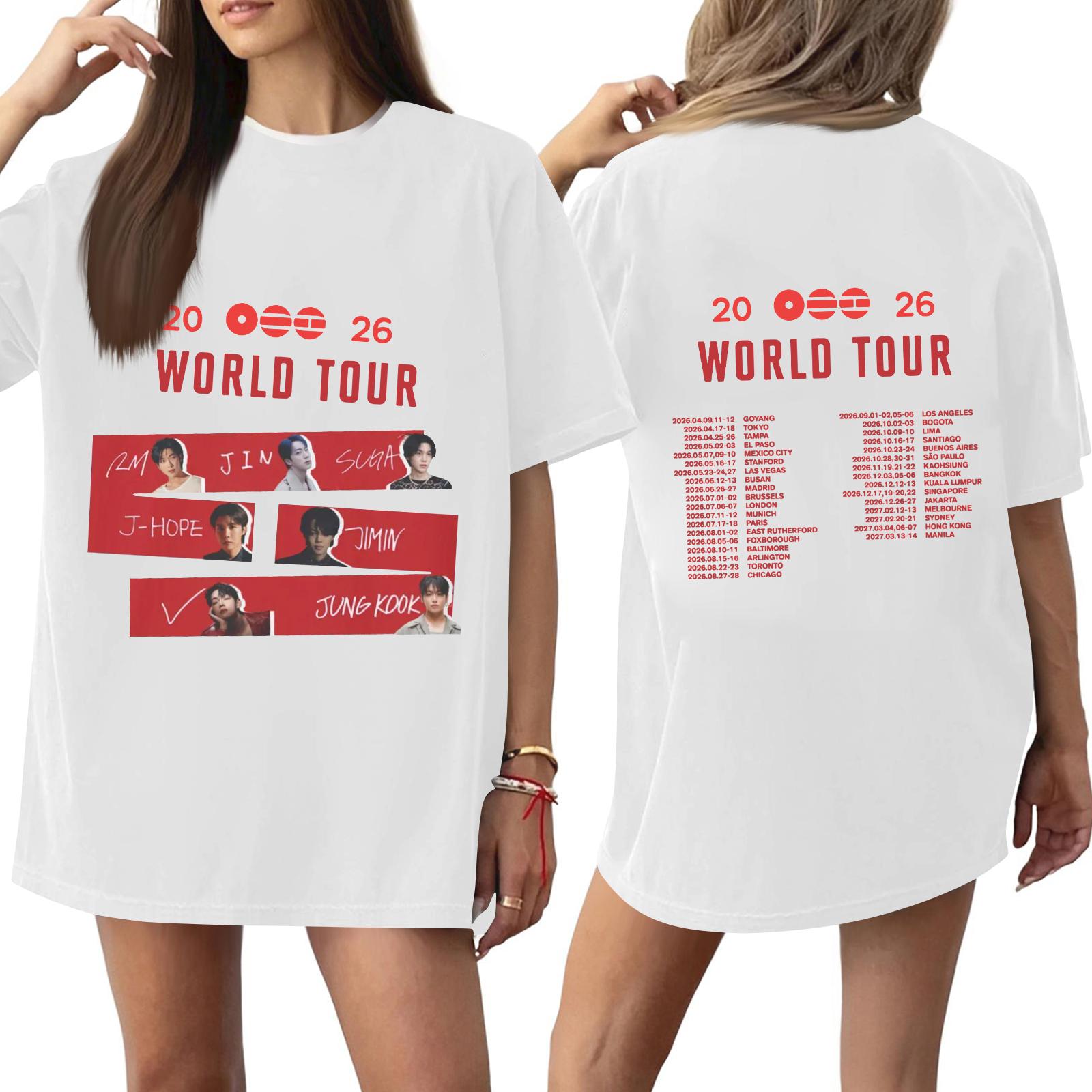 

Women s Casual Printed T-Shirt Round Neck Pullover Short Sleeve Top XL білий