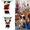 Whimsical Santa Claus Waiter Tray Resin Art Piece Ideal For Christmas Home Decor