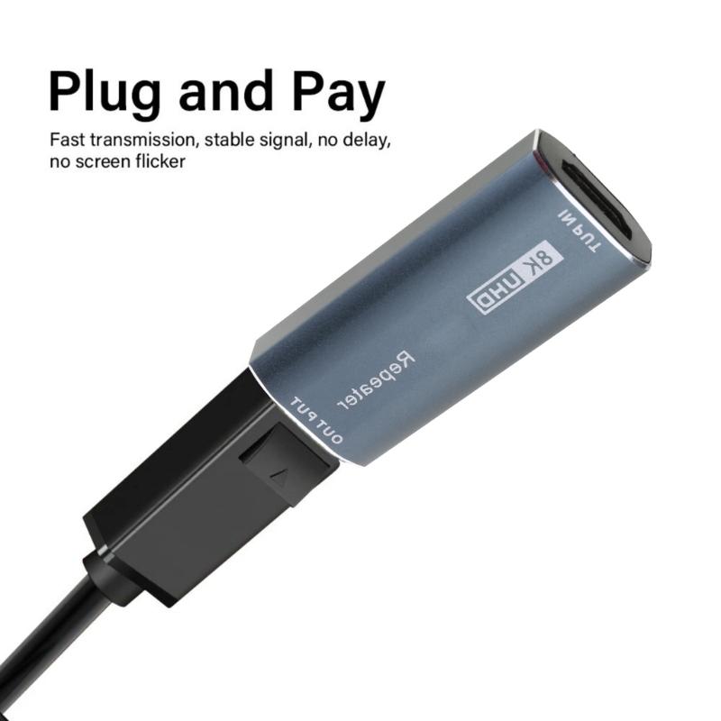 Signal Amplifier 8K Signal Extender Booster Extender 4K 60Hz 30M Long Distance Extension Video Adapter