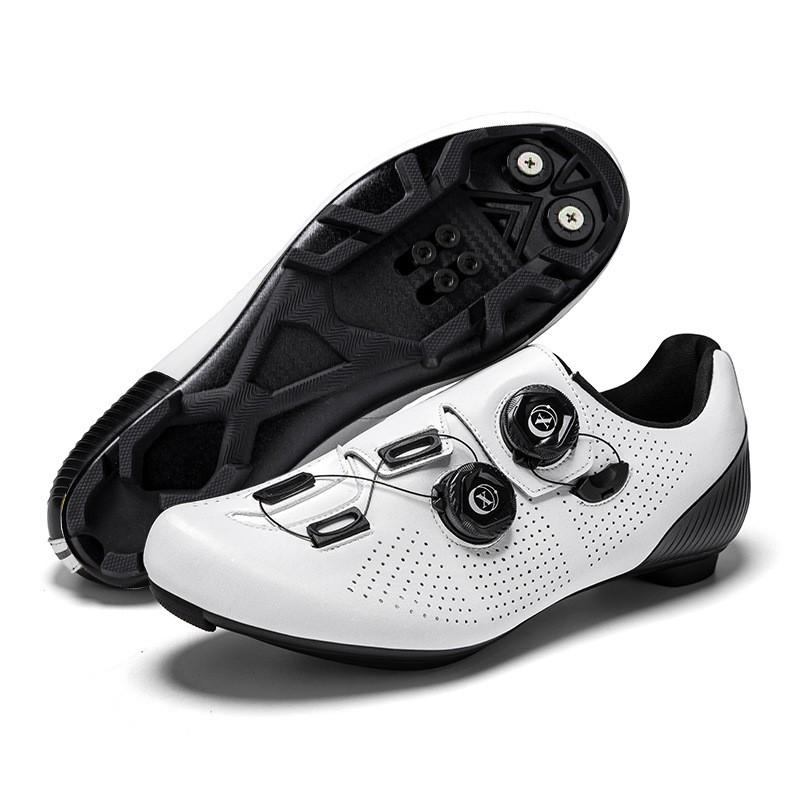 Unisex Cycling Shoes Road Mountain Bike Flat Pedal Or Clipless Use Breathable Synthetic Leather With Nylon/Rubber Sole
